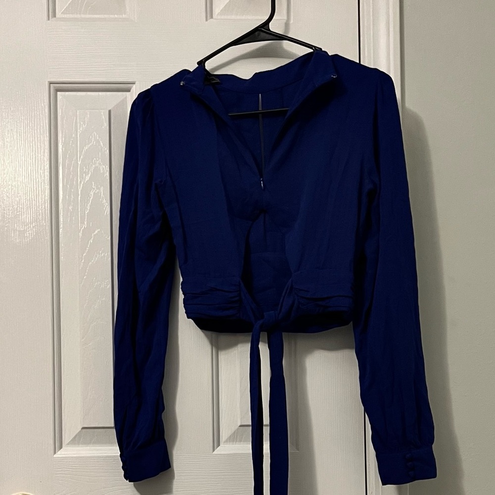 Sapphire blue blouse